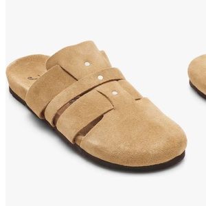 Free People Sunday Season Mule in sand suede size 9